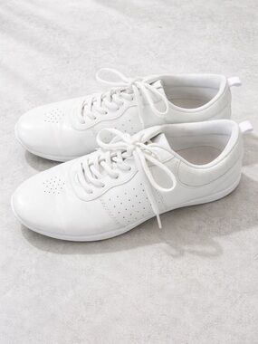 Classic White Lace-Up Sneakers